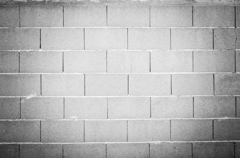 Restored Concrete Block Foundation